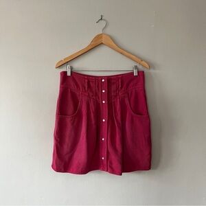 Isabel Marant Étoile High-waisted Denim Skirt in Hot Pink Size 42/10 NWOT